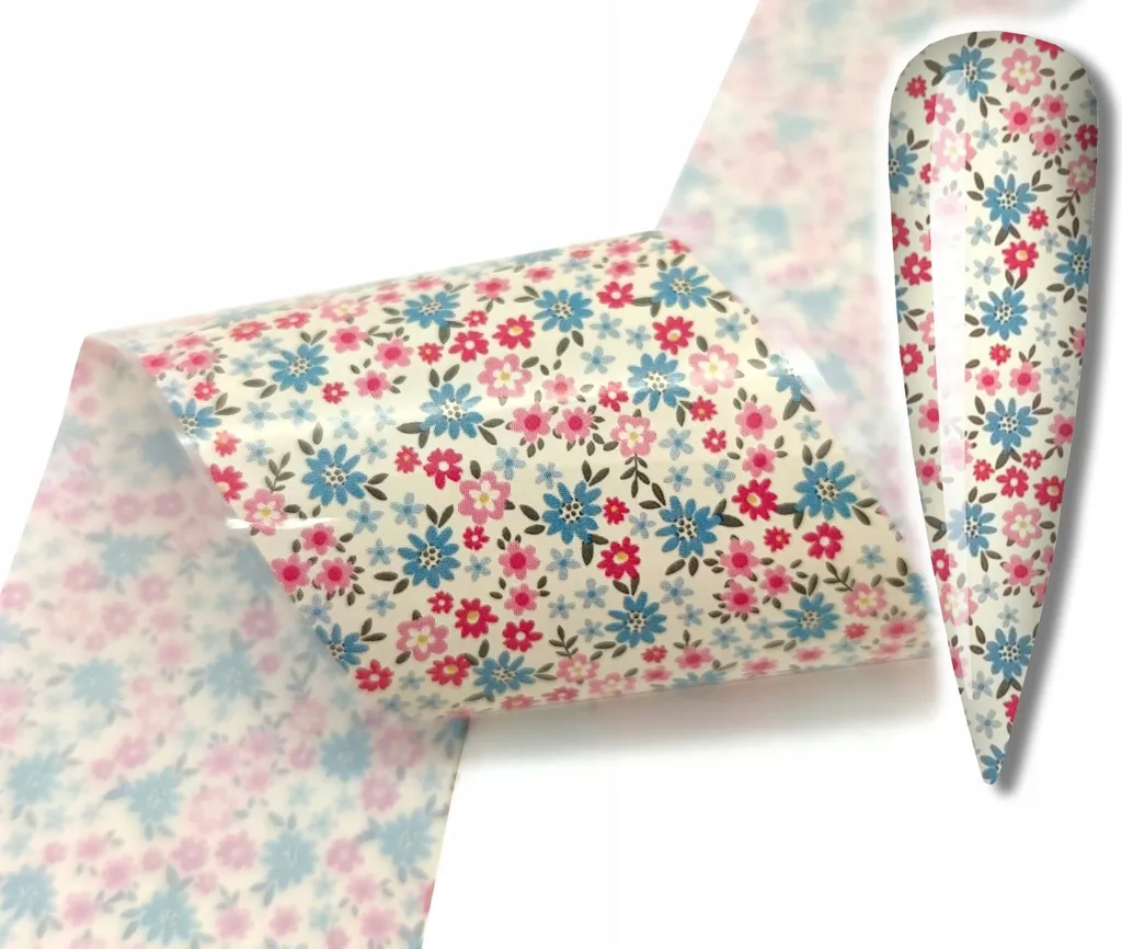 Foil Nail Art Professionale Fiori 10x4cm | Alta Resa e Tenuta