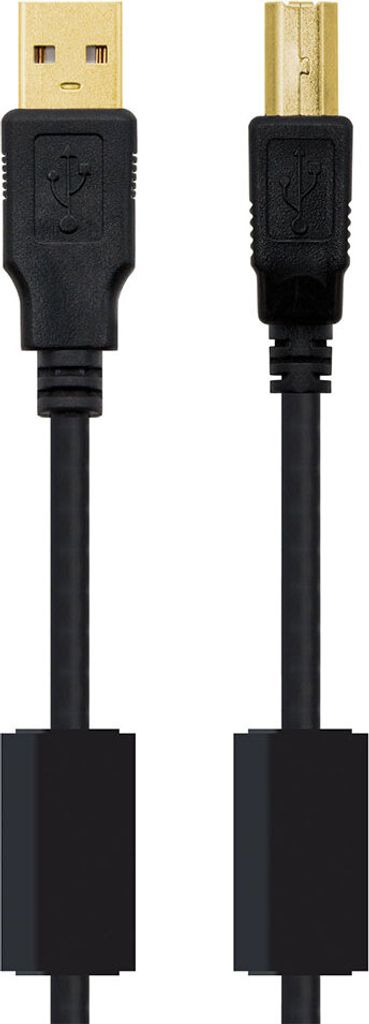 Câble USB 2.0 A vers USB-B NANOCABLE 10.01.120 Noir Image du produit 