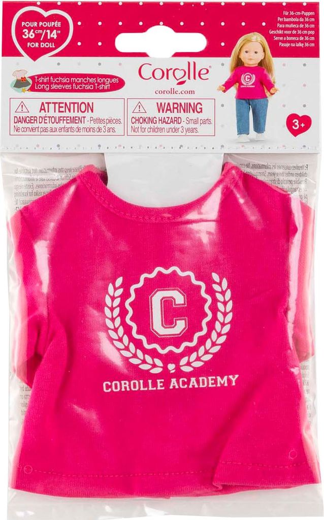 Corolle Puppen T-Shirt fuchsia 36cm - Puppenkleidung Accessoire