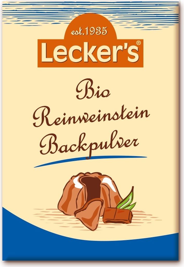 Lecker's Reinweinstein-Backpulver 4 x 21g