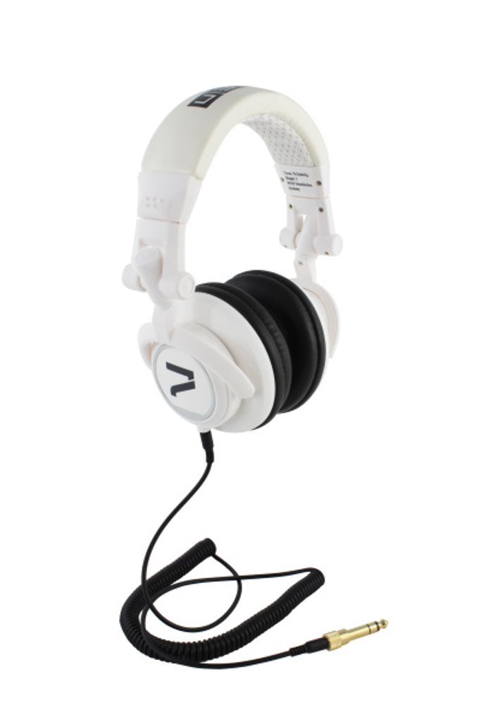 7even Headphone white-black / Dj, Hifi, Sport Kopfhörer, dreh-klappbar, tauschbares Kabel, 110db