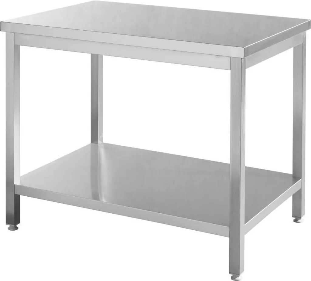 Table de Préparation Inox Centrale de 100cm Profondeur 70cm HENDI