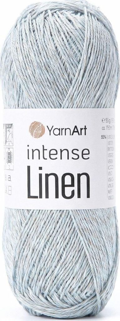 YarnArt Intense Linen 4133, gris clair – Fil pour l'été, Image du produit 