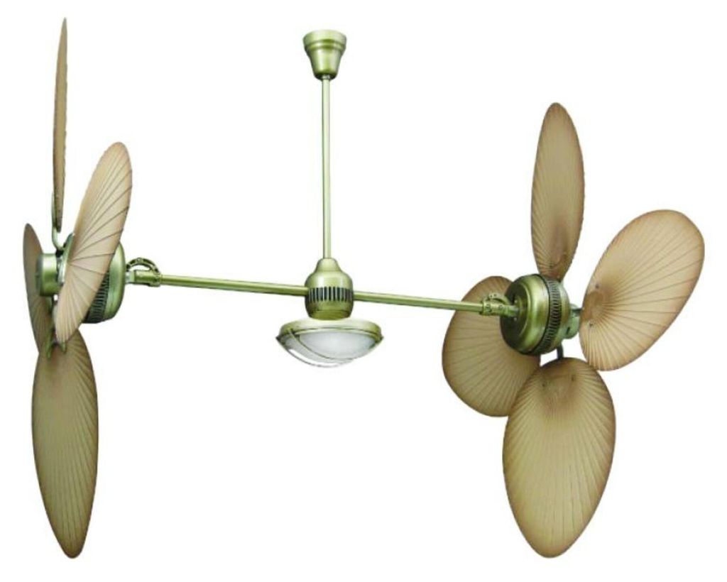 ACA Doppel-Deckenventilator mit Beleuchtung 4TS52HABOL Produktbild 