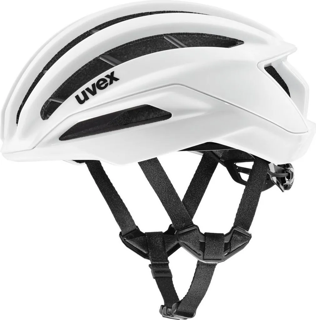 Casque Uvex Surge Road blanc mat 53-56 cm : confort et maintien sans gêne