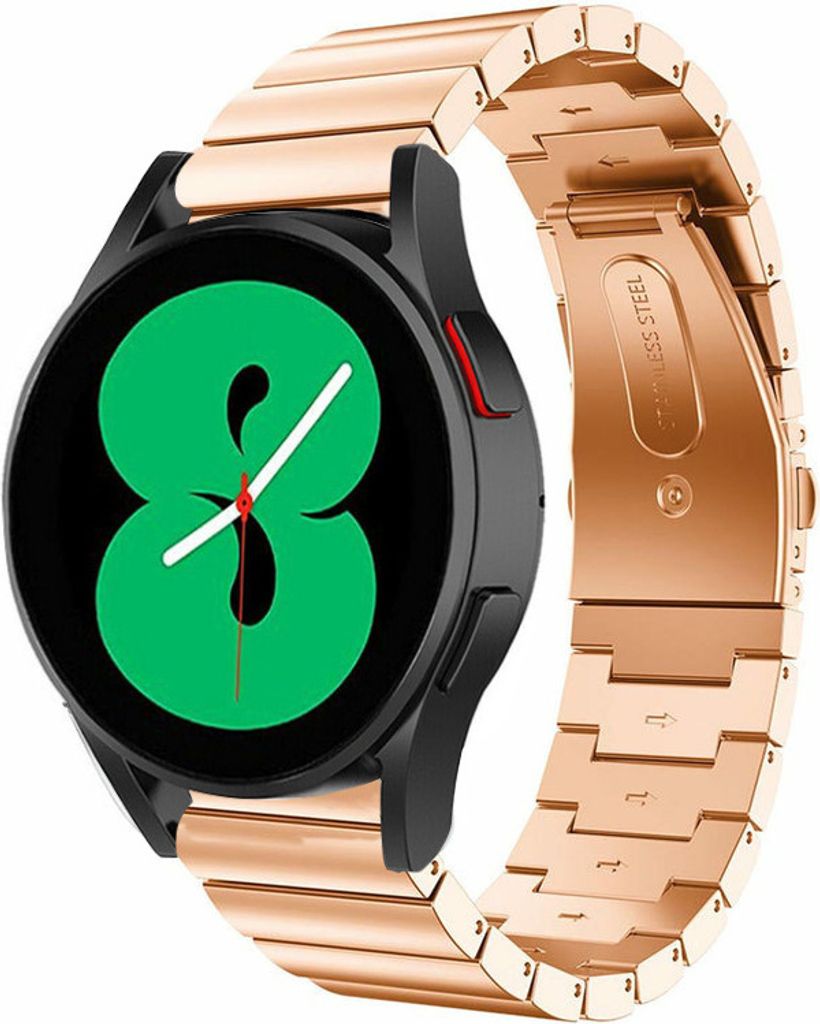 Strap-it Luxus-Metall-Edelstahlarmband – Samsung Galaxy Watch 7 (40 und 44 mm) / Watch 6 (Classic) / Watch 5 (Pro) / Watch 4 (Classic) / Watch FE...