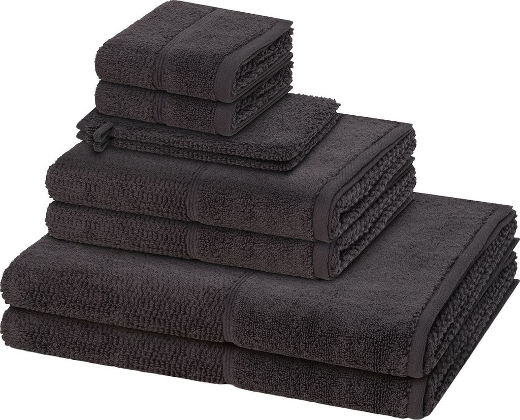 Möve for frottana Pearl 2 X Wasch- 2 X Gäste- 2 X Dusch- 2 X Handtuch im Set Moderner Mix aus Walk- und Zwirnfrottier, Hohe Flauschigkeit und san...