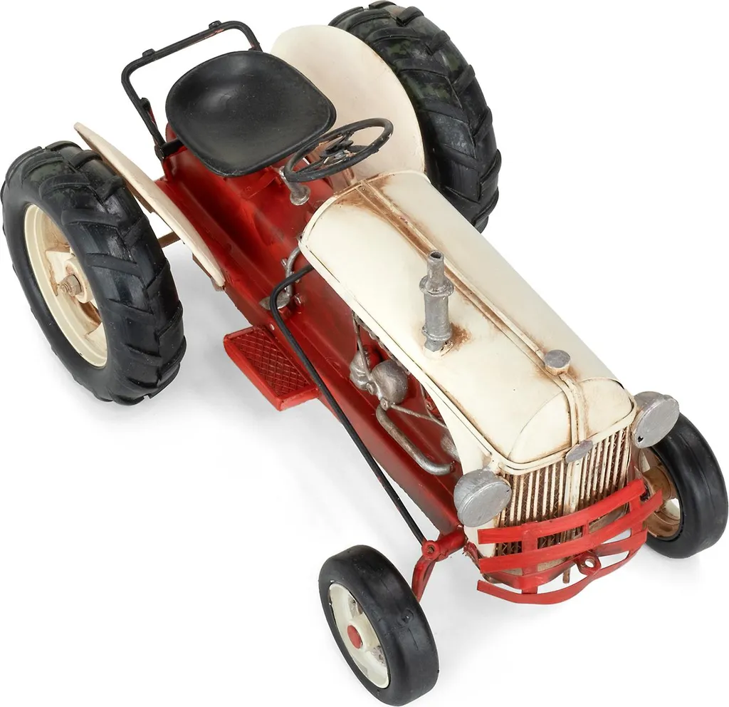 Objet de collection tracteur tôle - Déco rétro pour cadeau original - 8