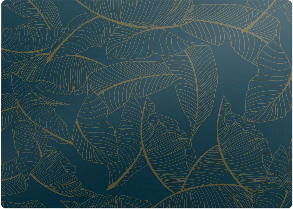 Blätter Auf Dunklem Hintergrund – Bodenschutzmatte – Rutschfest – Schutzmatte für Büro – Vinylmatte – Stuhlunterlage – 140 x 100 cm