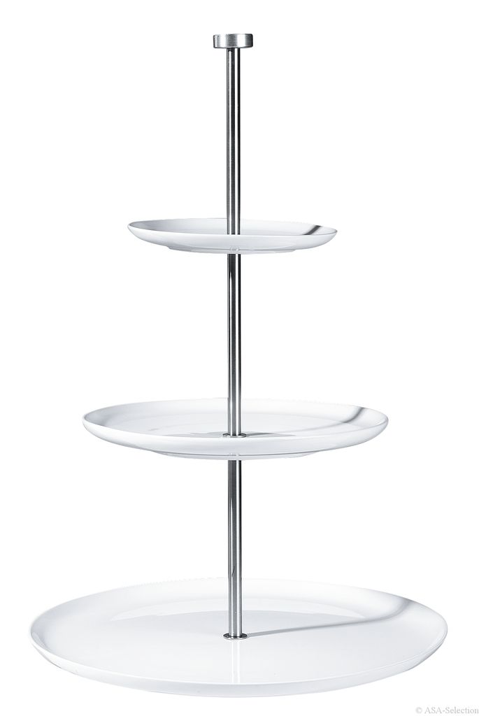 ASA Etagere 3 stufig, rund D. 21 cm 26,5 cm und 30 cm