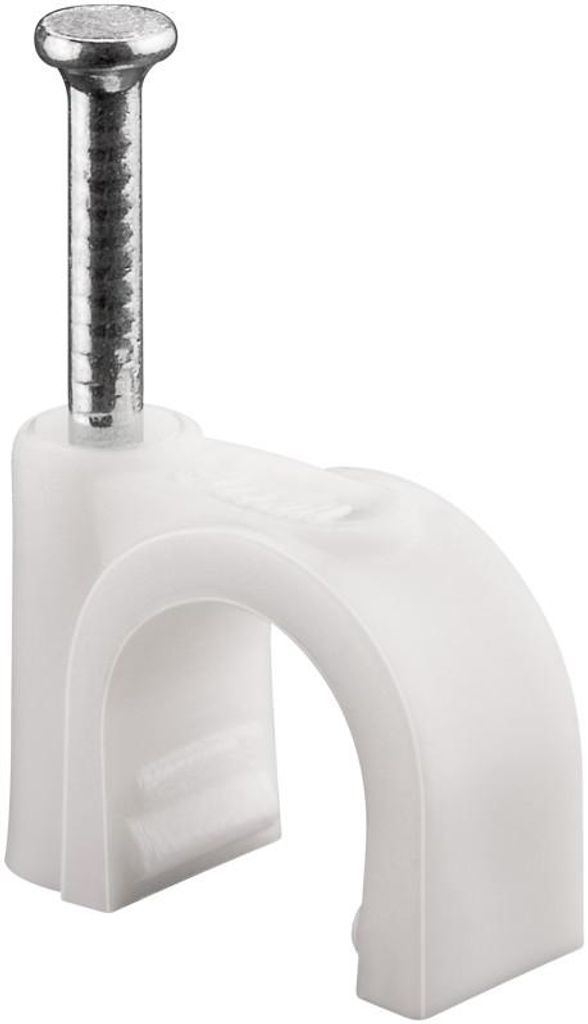 Goobay Kabelschelle, Weiß, max. Kabeldurchmesser: 9,0 mm, Produktbild 