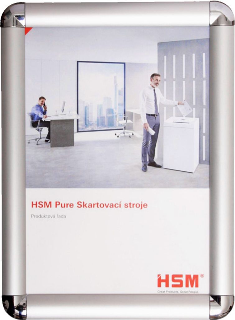 Cliprahmen mit runden Ecken 25 mm A3 29,7 x 42 cm