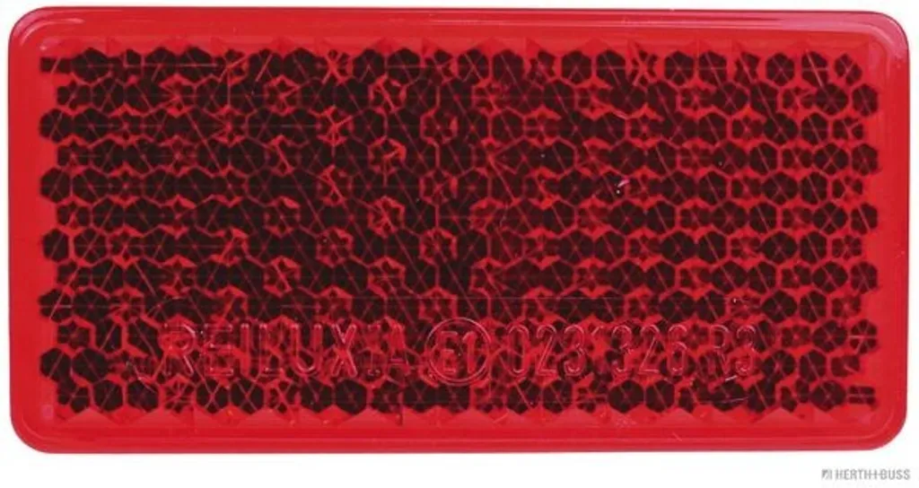 Catadioptre Rectangulaire Rouge Kl pour Signalisation de Remorque