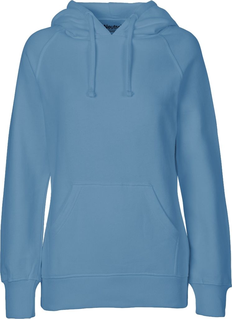 Neutral O83101 | Damen Hoodie / Kaputzenpulli / 100% Fairtrade-Baumwolle - Farbe: Dusty Indigo - Größe: M