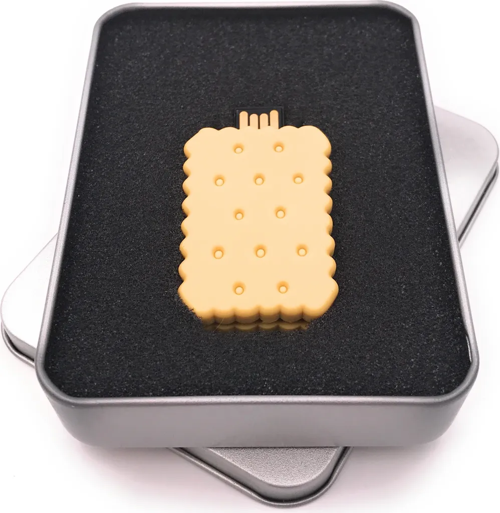 Chiave USB Onwomania 128 GB 3.0 - Biscotto al Cioccolato Luxury Box