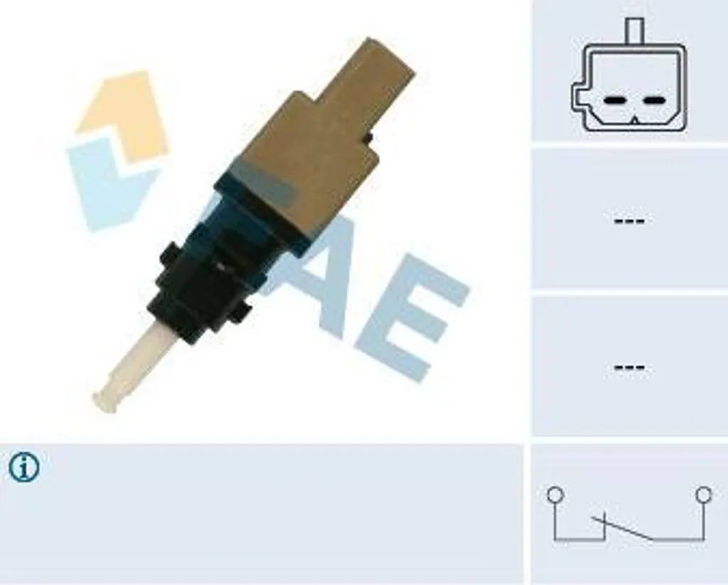 Sensore Freno FAE 24412 OE 46742976 per Alfa Romeo, Fiat, Lancia