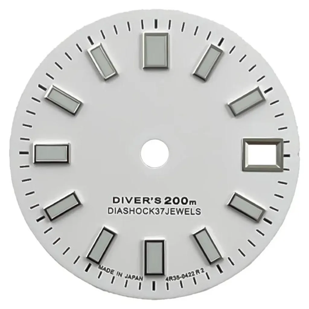 Cadran montre W design sans chiffres pour personnalisation horlogère