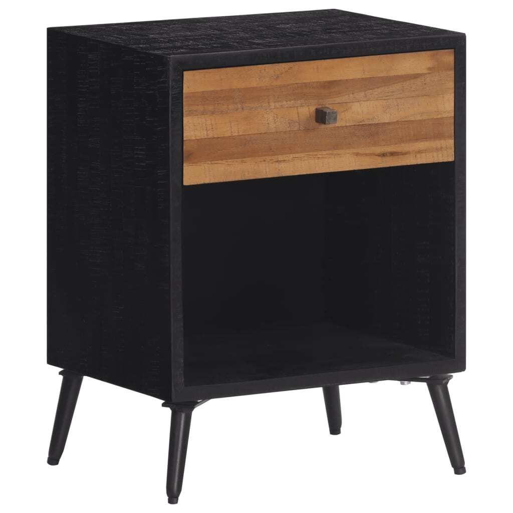 "2026 Promotion" Nachttisch - Beistelltisch - 40x30x50 cm - Massivholz Teak - Nachtkonsole CC21749