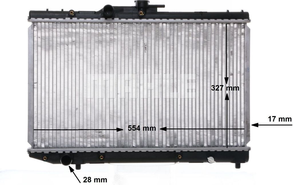 MAHLE ORIGINAL Kühler Motorkühlung CR 768 000S für TOYOTA STARLET (EP91)