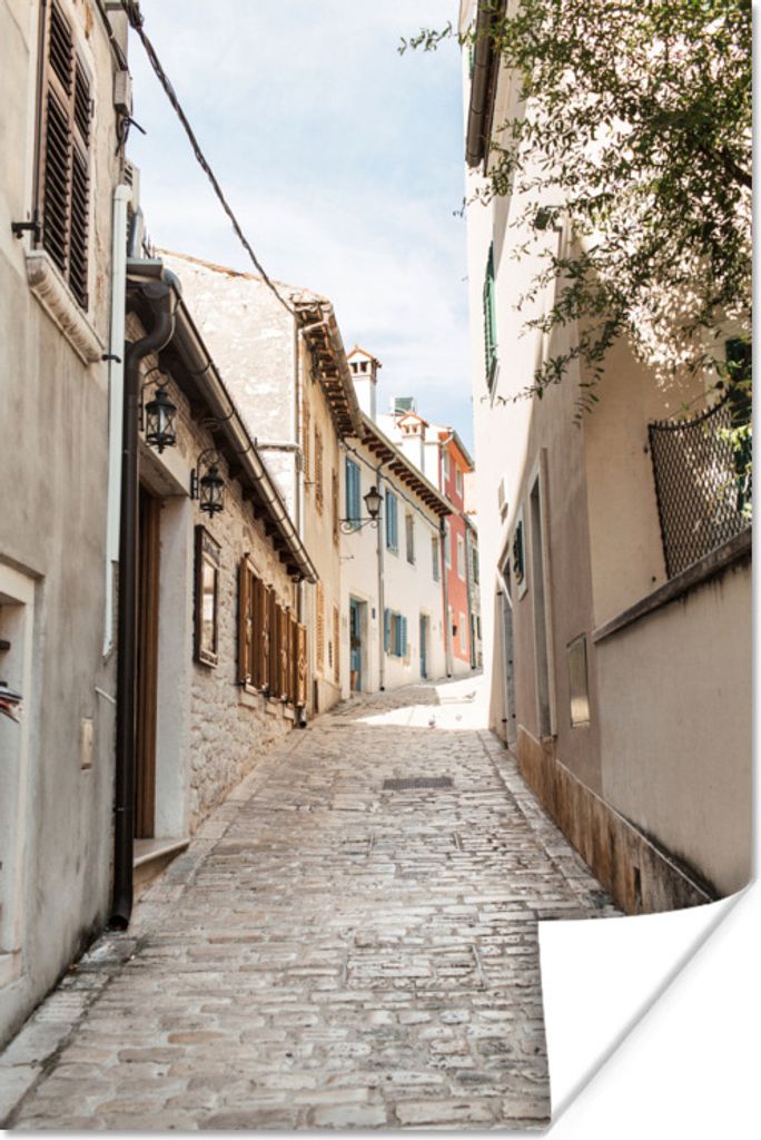 MuchoWow Poster Sommer - Haus - Auswärts 60x90 cm - Wanddekoration