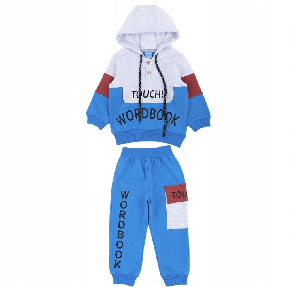 Kinder Trainingsanzug - 100% Baumowolle - Größe 104 - Blau - Bequem und stylisch für Jungen und Mädchen