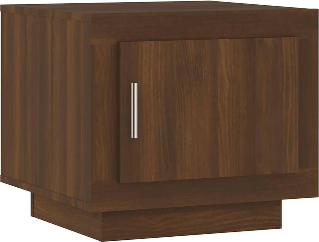vidaXL Salontafel, bruin, eikenlook, 51x50x45 cm, houtvezel Productafbeelding 