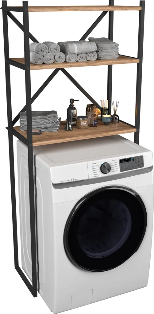 Mobile Sopra Lavatrice Insasi Rovere Miele - Prezzo Scontato Bagno