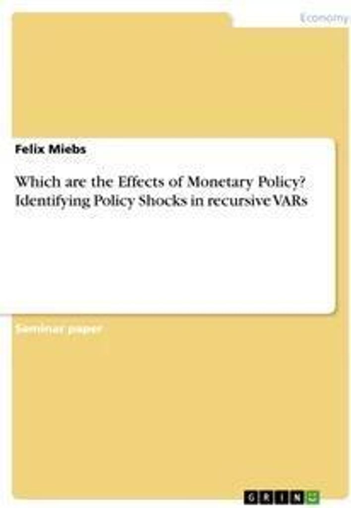 Which are the Effects of Monetary Policy? Identifying Policy Shocks in recursive VARs