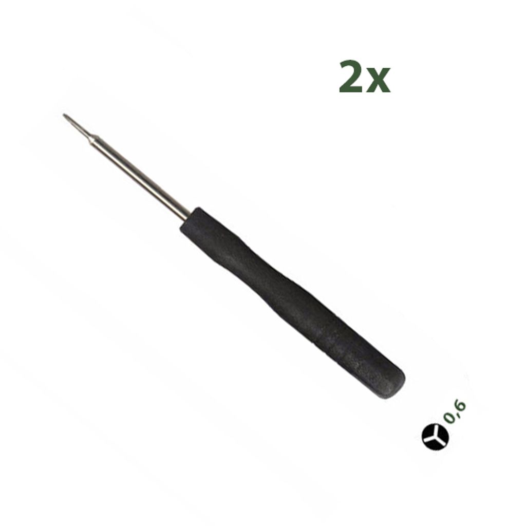 2x0.6Y Schraubenzieher Tri Point Triwing Schraubendreher iPhone 7 8 Plus X 11 12 13 14 Mini Pro Neu