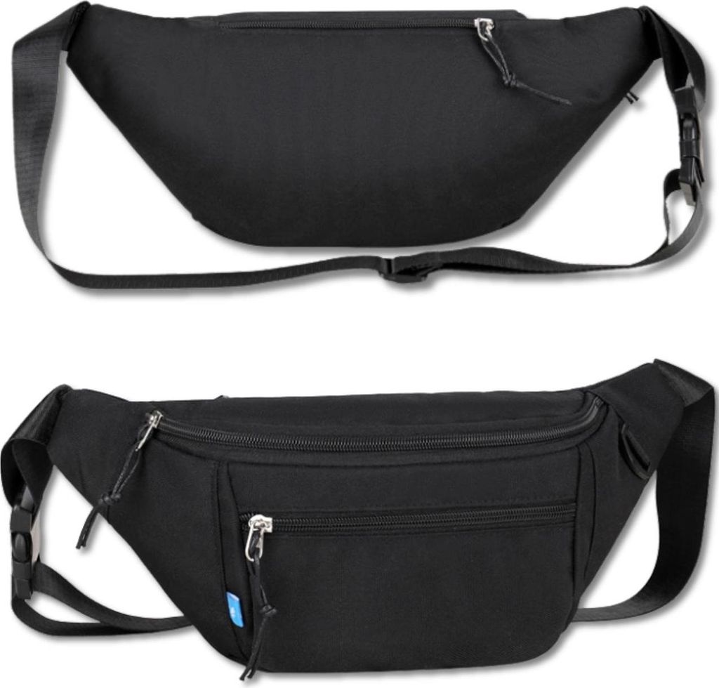 EDIBAZZAR | Damen Herren Hüfttasche Bauchtasche Schwarz Produktbild 
