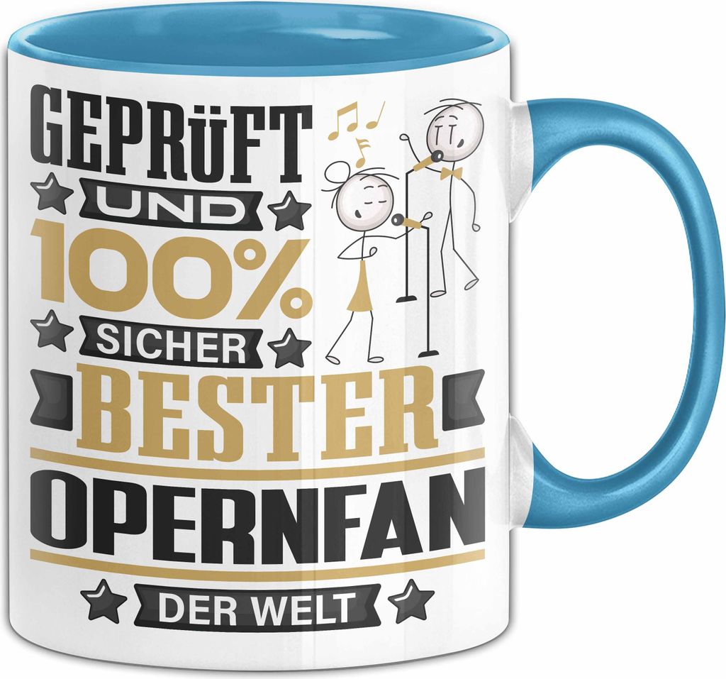Opernfan Geschenk Lustiger Spruch für Opernfan Geschenkidee Bester Opernfan Der Welt (Blau)
