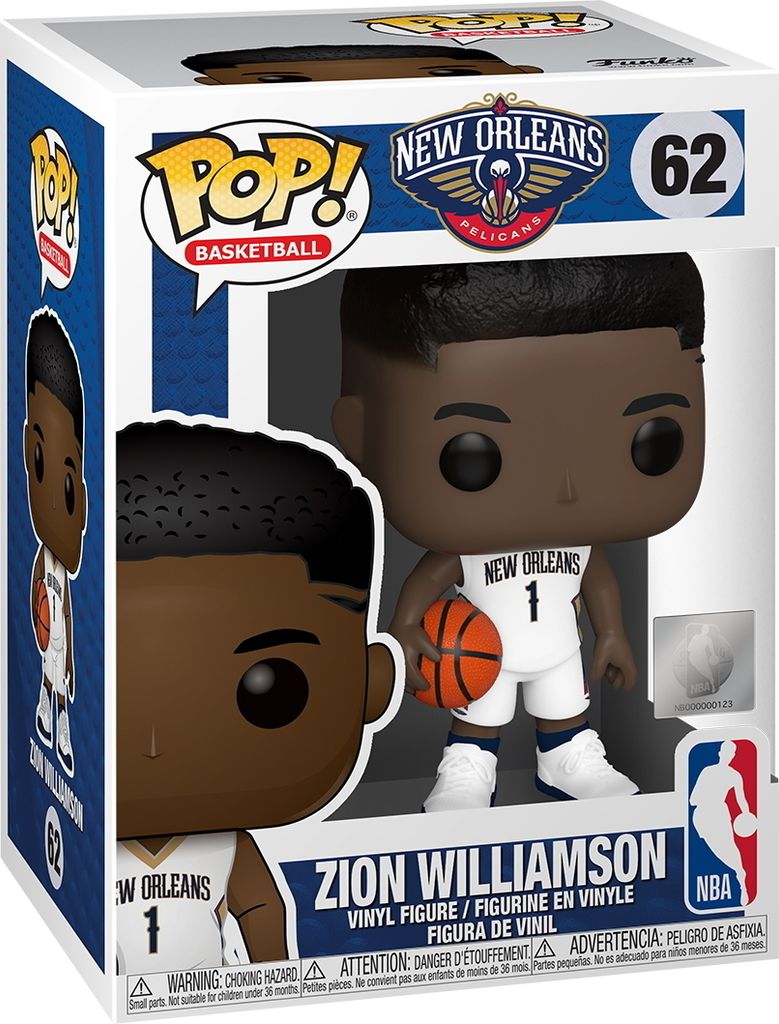 NBA New Orleans - Zion Williamson 62 - Funko Pop! - Vinyl Produktbild 