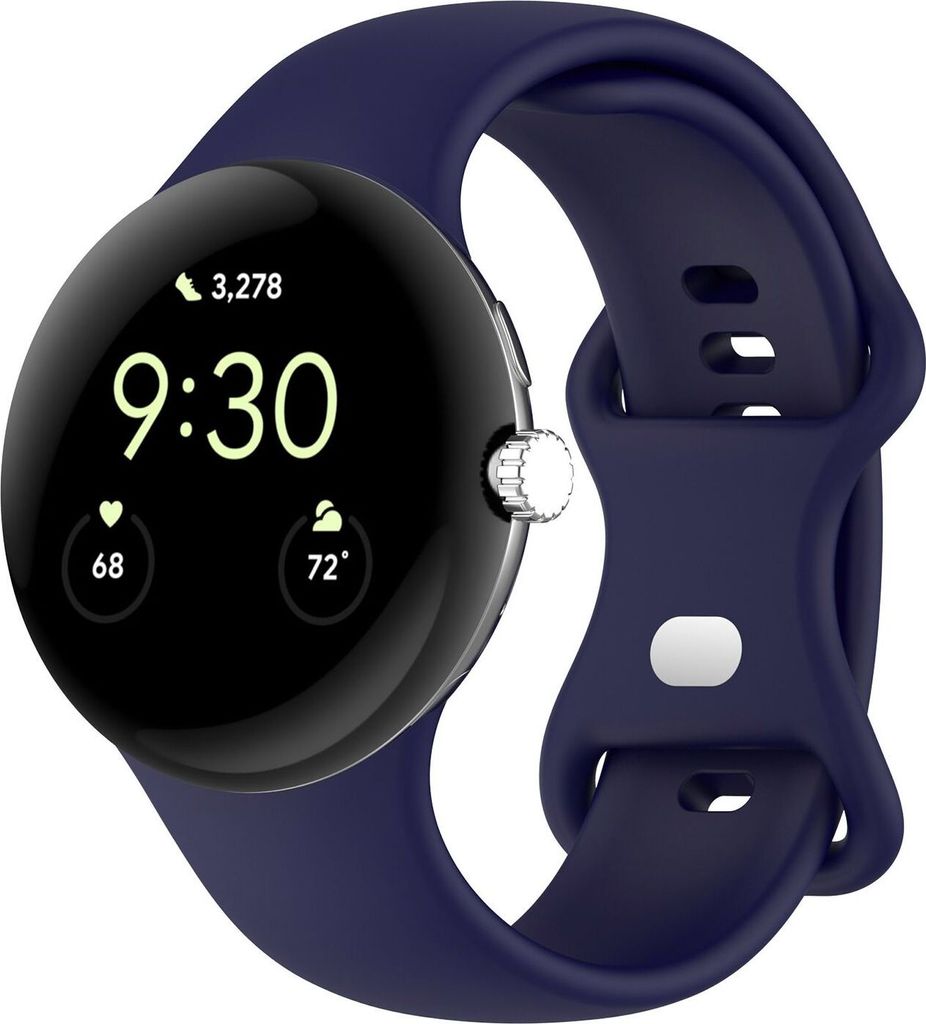 Smartwatch Armband Silikon Google Pixel Watch 4 / 3 45mm Butterfly-Schnalle Band
