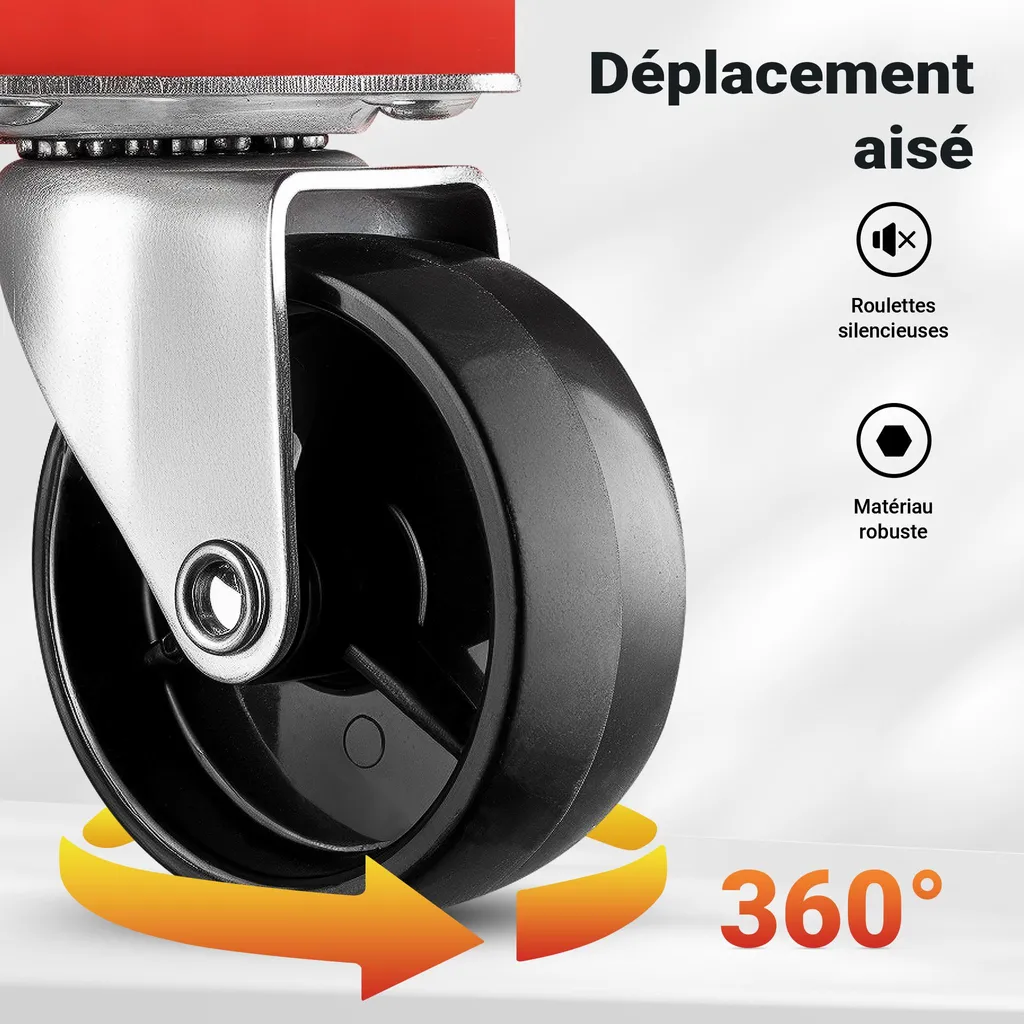 Wiltec Carrello Raccogli Olio 75L Professionale - Altezza Regolabile - 7