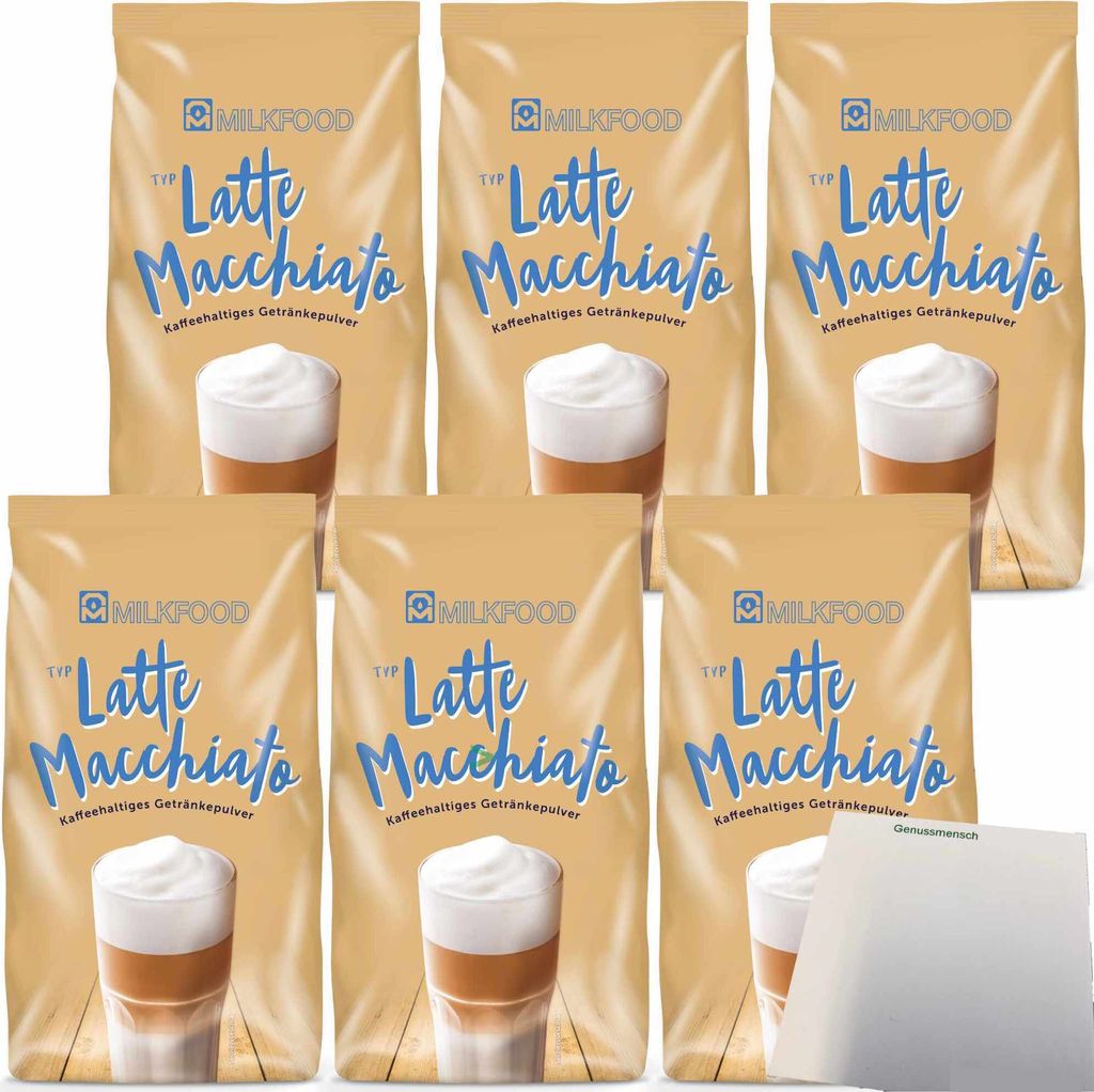 Milkfood Latte Macchiato Kaffeehaltiges Getränkepulver 6er Produktbild 