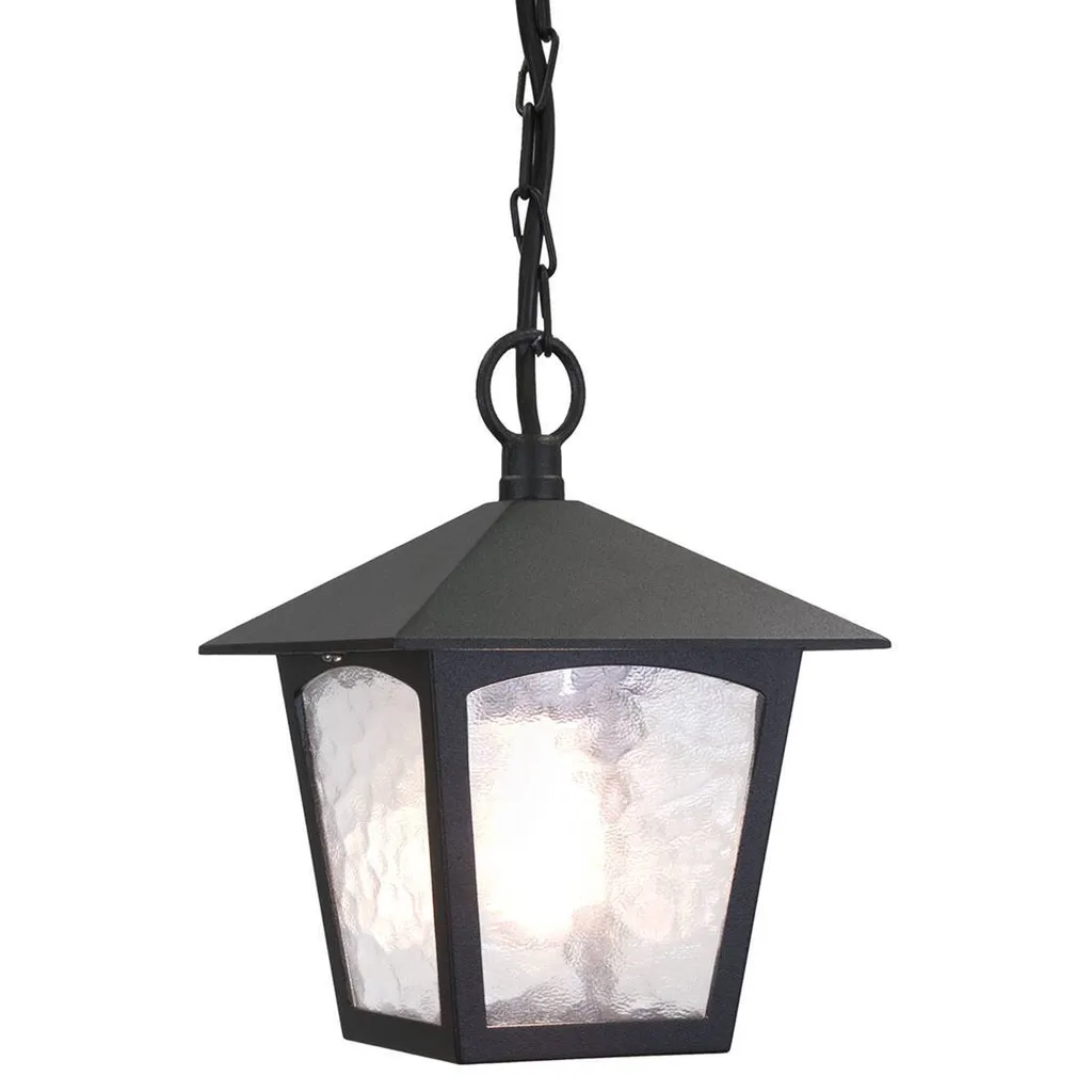 Suspension d'extérieur York Elstead BL6B-BLACK Noire avec douille 1xE27