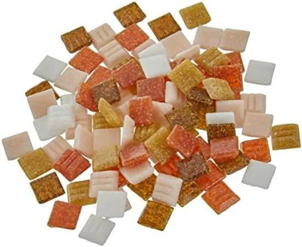 Carreaux de mosaïque pour loisirs créatifs 1x1 cm - Set complet de 1 kg