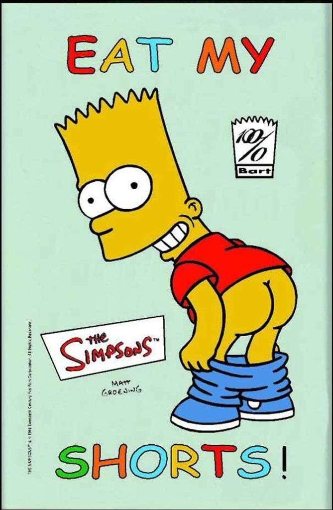 KS166 Simpsons, The - Eat My Shorts - Bedruckter Spiegel