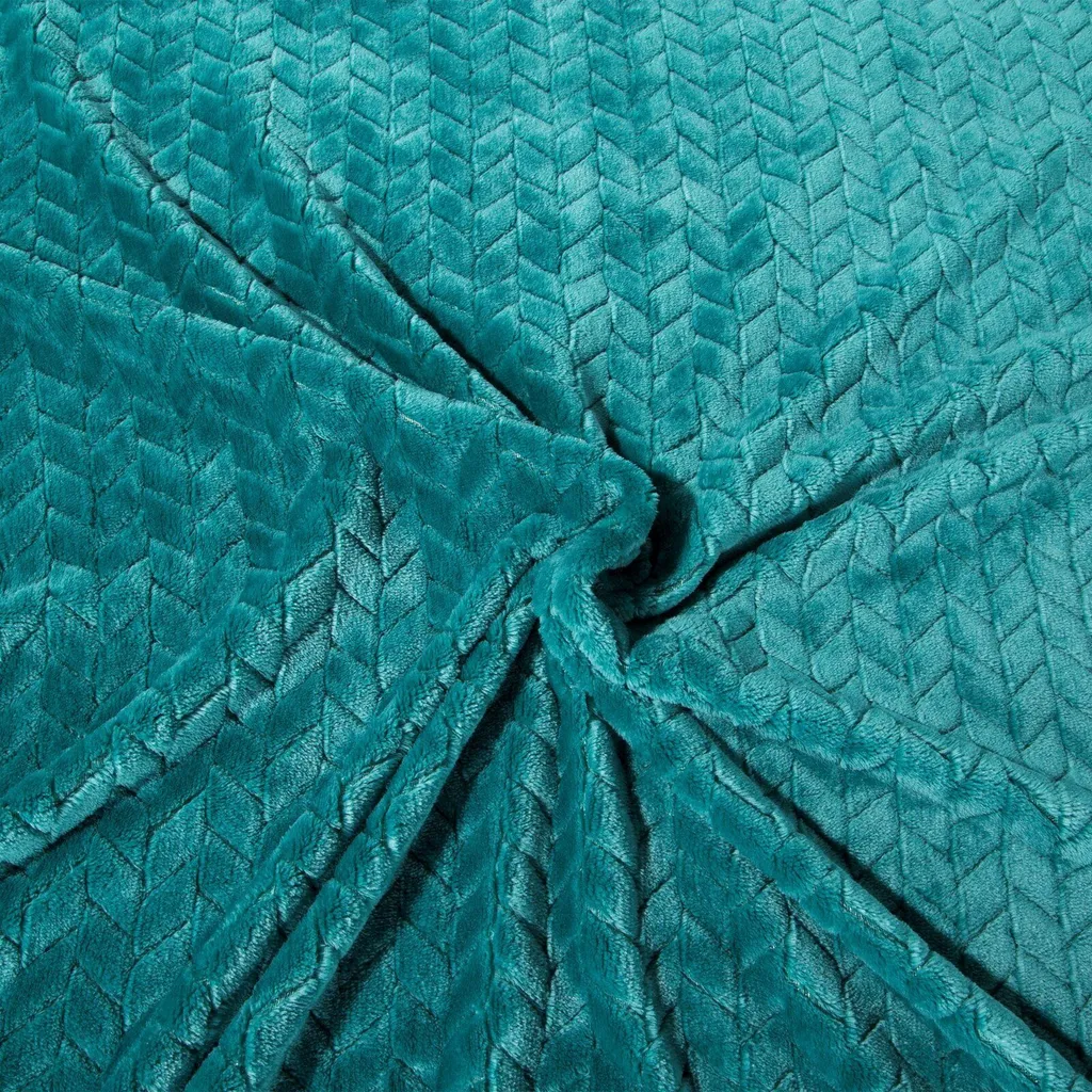 D91 Coperta Cindy 220x200 cm Turchese scuro - 3