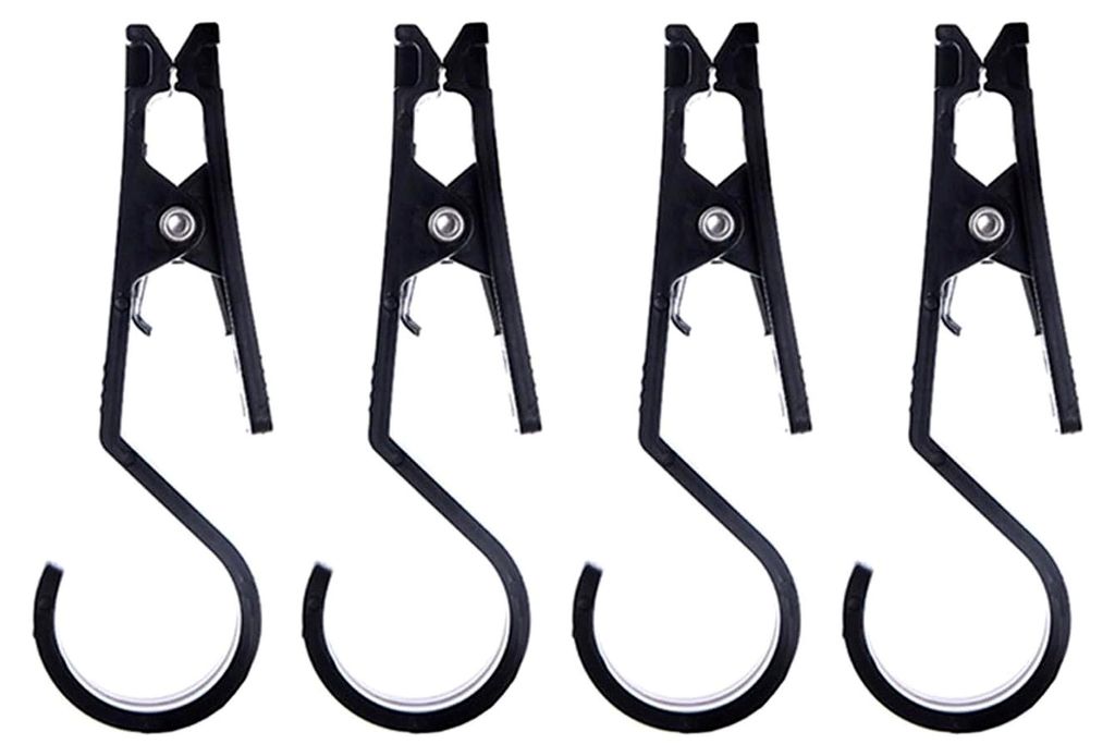 Leichte Zelthaken, praktische Clips für Camping und Wandern, 4 Stück