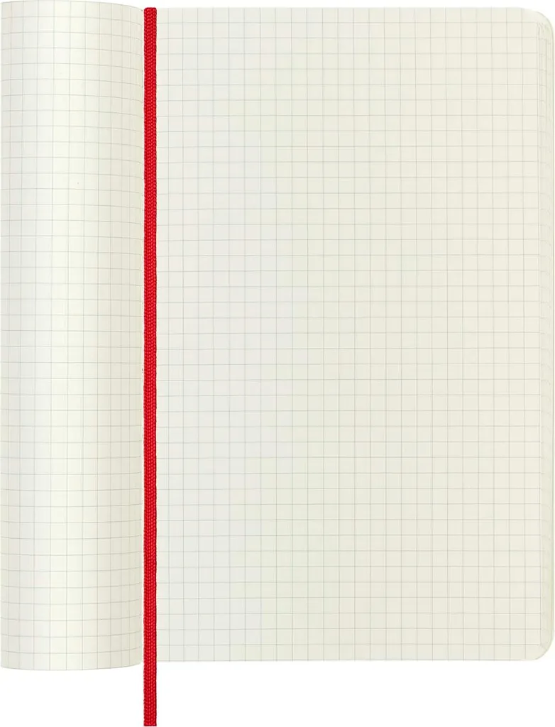 Moleskine Classic Notebook Large Squared Scarlet Red - Carta Avorio 70g - 3