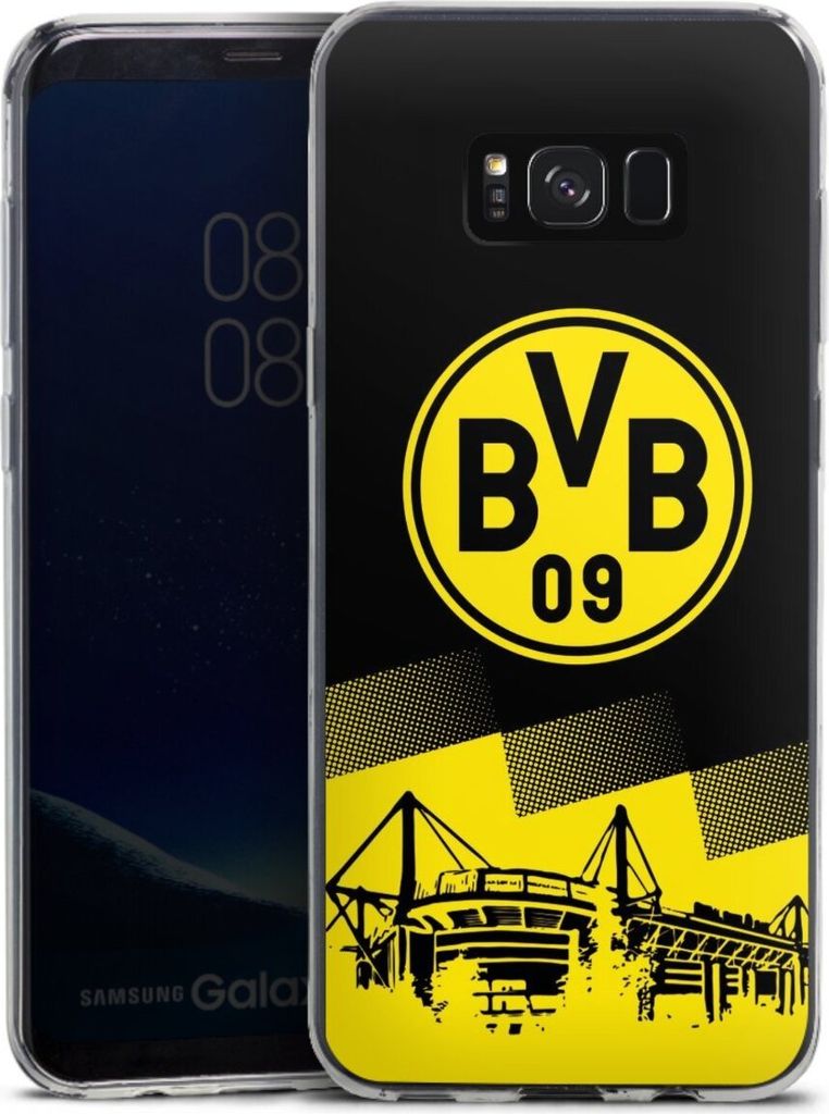 DeinDesign Slim Hülle für Samsung Galaxy S8 Plus Silikon Case Ultra Dünn Handyhülle BVB Borussia Dortmund Stadion
