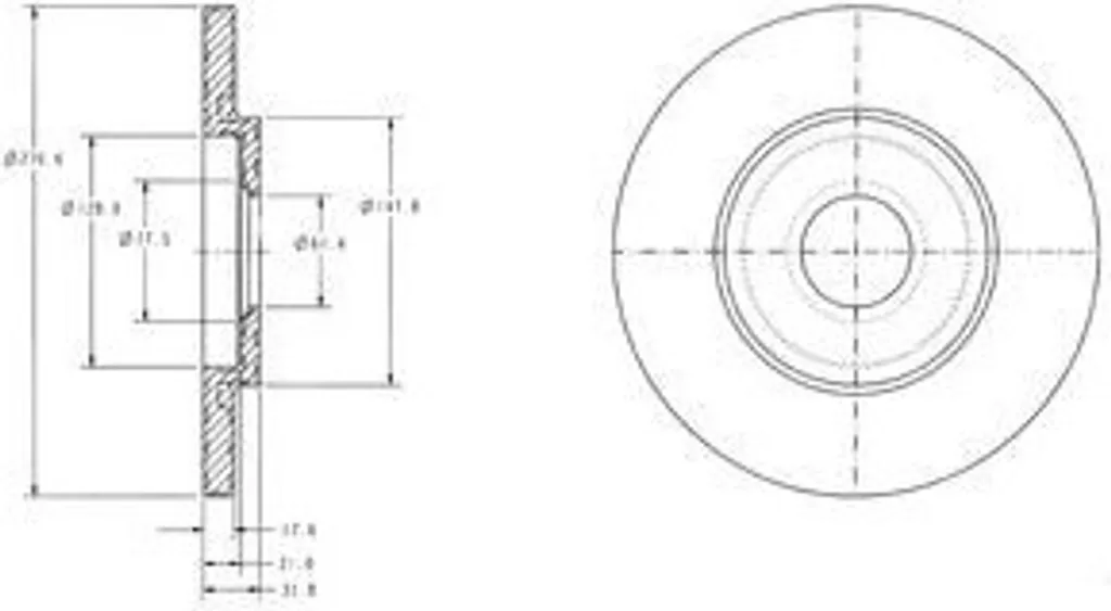 Disque de frein haute résistance OE 1608691680 pour Peugeot Partner