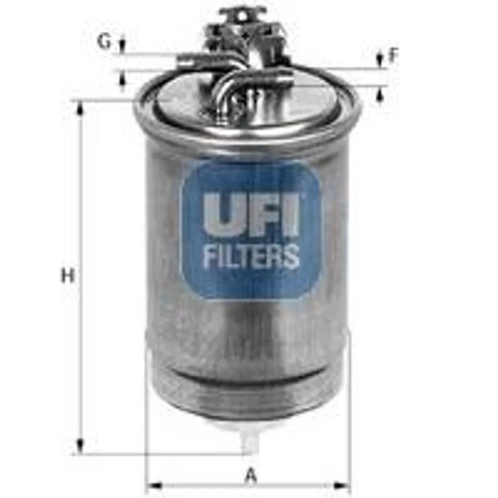 Filtre carburant haute efficacité UFI 24.403.00 compatible Golf 1H0127401E