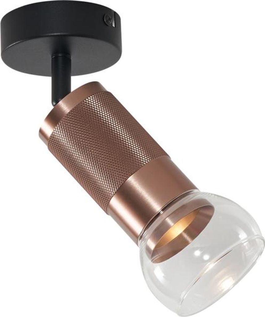 QAZQA - Modern Moderner Deckenspot Dark Bronze Verstellbar - Veerle I Wohnzimmer I Schlafzimmer - Metall Rund - LED geeignet GU10