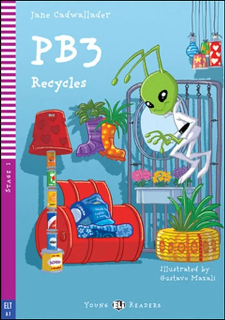 Livre PB3 Recycles de Jane Cadwallader avec CD Audio inclus pour Enfant