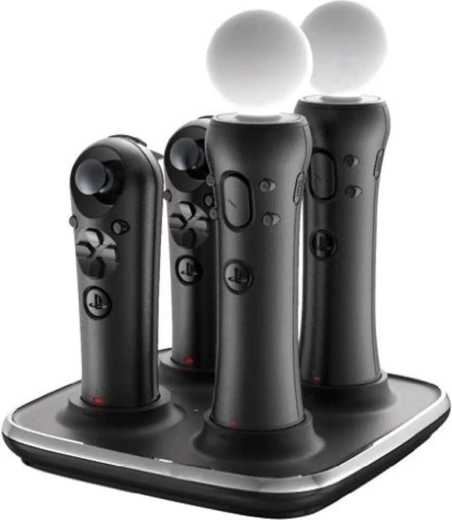 Dock Station PS Move 4 Slot: Caricatore Rapido per VR Controller e PS4 - 3