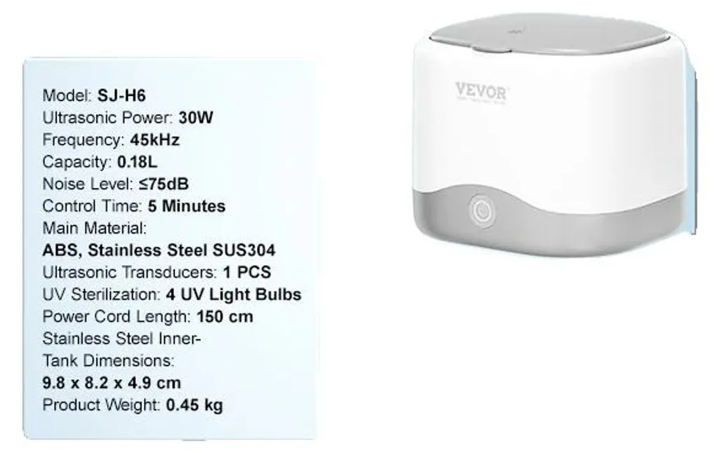 Machine à nettoyer les bijoux par ultrasons 30W pour éclat durable