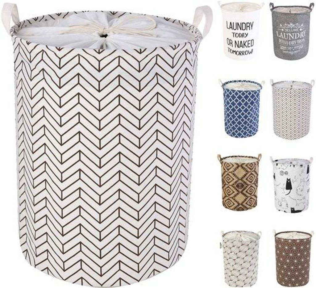 Wäschekorb 17,7" mit Zugseil, wasserdicht, Baumwolle, für Babykleidung