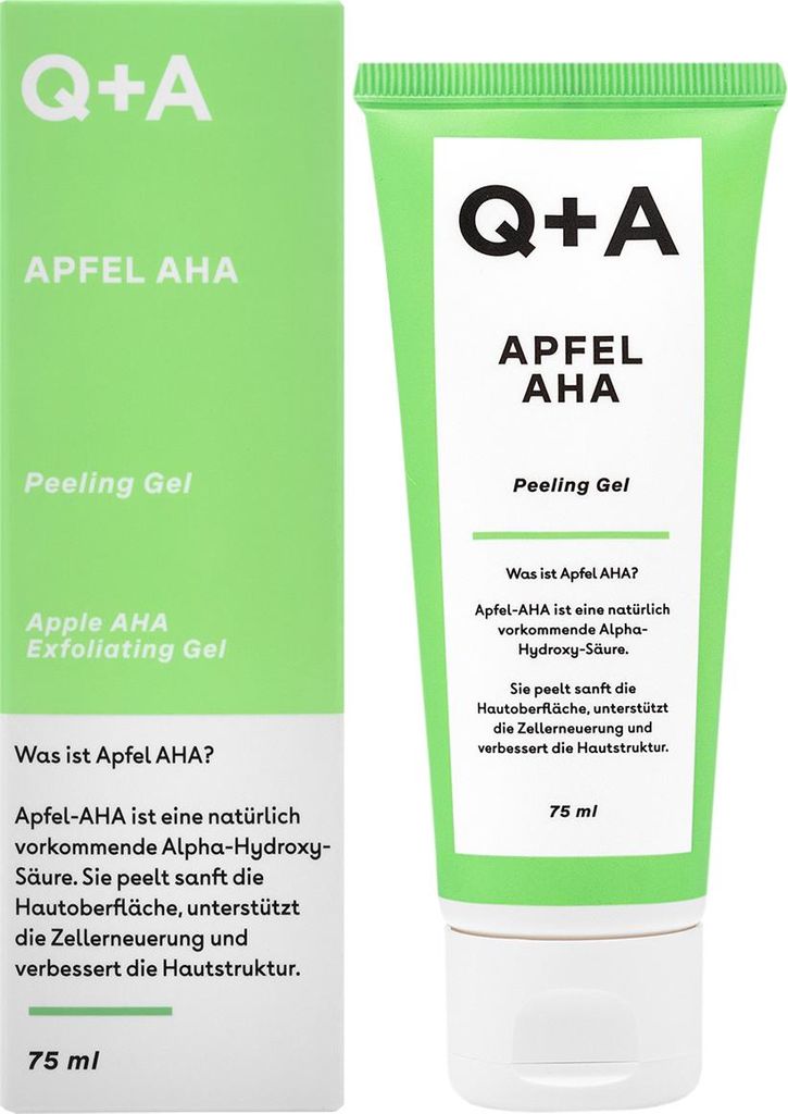 Q+A Apfel Aha Peeling Gel Gesichtspflege 75ml